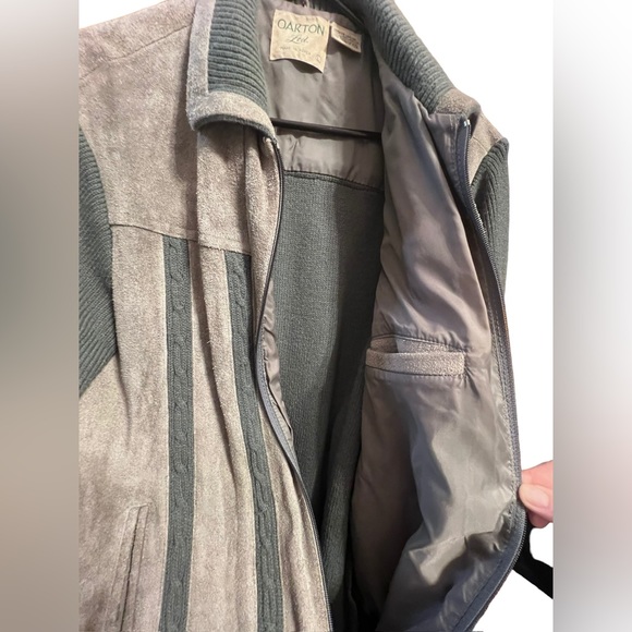 Vintage Oakton Ltd Leather & Sweater Jacket - Picture 7 of 7